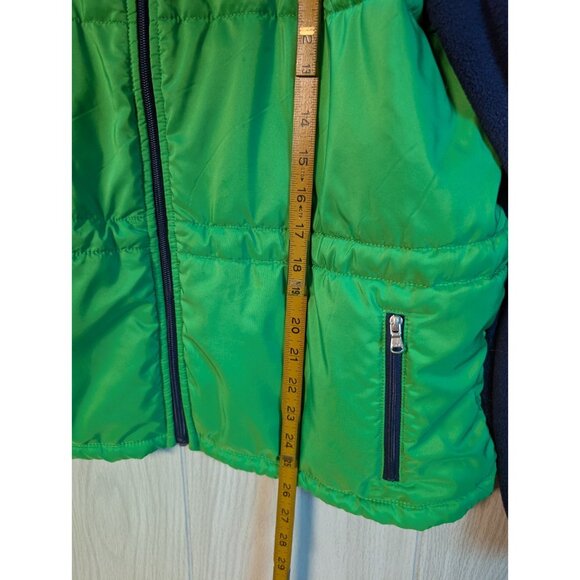 Lauren Ralph Lauren Women’s Active Hi Neck Puffer Coat Green Blue Size XL Fleece - Picture 6 of 6